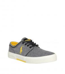Grey Yellow Faxon Low Sneakers