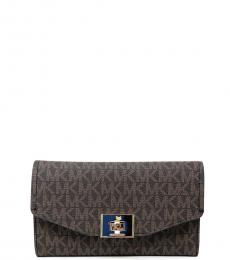 Michael Kors Brown Marigold Cassie Trifold Wallet