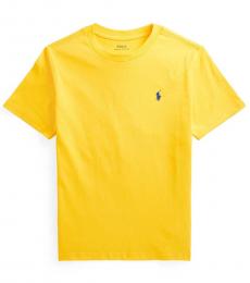 Ralph Lauren Boys Racing Yellow Jersey T-Shirt