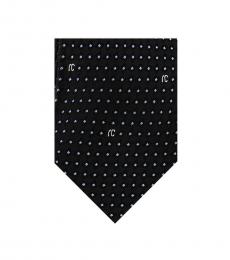 Black Micro Geometric Tie