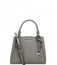 Michael Kors Pearl Grey Kimberly Small Satchel