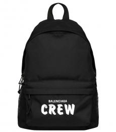 Black Crew Large Backpack