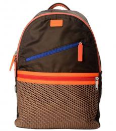 Dolce & Gabbana Dark Brown Solid Large Backpack
