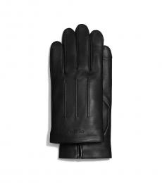 Coach Black Leather Gloves