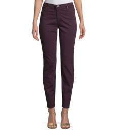 AG Adriano Goldschmied Deep Plum Prima Sateen Skinny Jeans