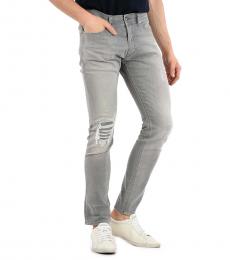 Diesel Grey Stretch Denim Tepphar Jeans