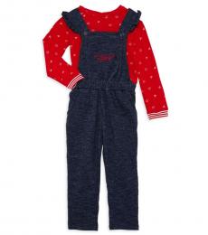 BCBGirls 2 Piece Overalls/Top Set (Little Girls)
