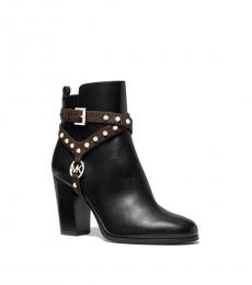 Michael Kors Black Brown Preston Studded Boots
