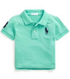Ralph Lauren Baby Boys Key West Green Mesh Polo
