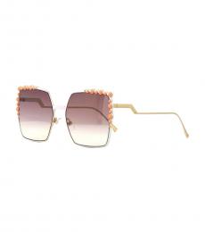 Fendi Pink White Gradient Sunglasses