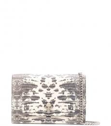 Alexander McQueen Black/Off-White Skull Mini Crossbody