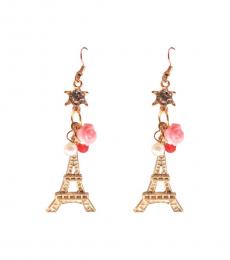 Betsey Johnson Gold Eiffel Tower Earrings