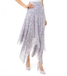Michael Kors Lavender Mist Floral Georgette Skirt
