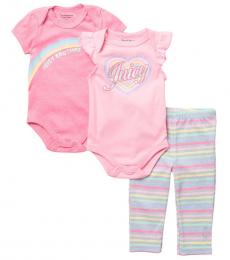 Juicy Couture 3 Piece Bodysuits/Leggings Set (Baby Girls)