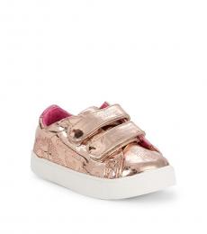 Juicy Couture Baby Girls Rose Logo Double Strap Sneakers
