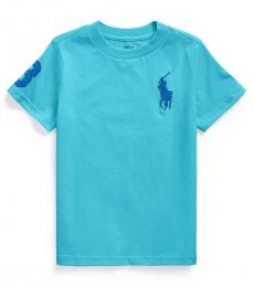 Ralph Lauren Little Boys Lindsay Blue Big Pony T-shirt