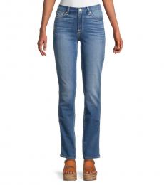 7 For All Mankind Light Blue Slim Straight Jeans