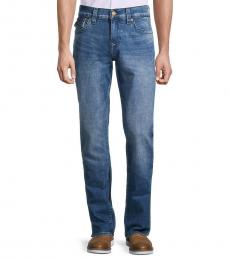 True Religion Blue Relaxed Straight-Fit Jeans