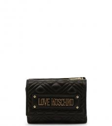 Love Moschino Black Quilted Wallet