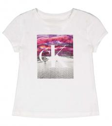 Calvin Klein Girls White City T-shirt
