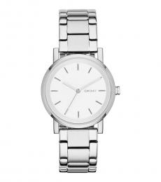 DKNY Silver Soho White Dial Watch