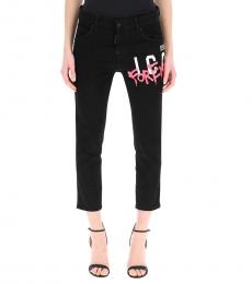 Dsquared2 Black Cropped Jeans
