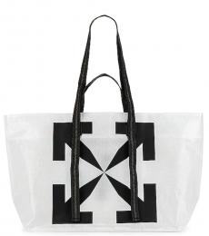 Off-White White Commercial Arrow Large Tote