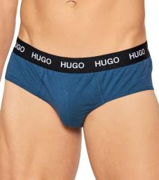 Hugo Boss Multicolor Solid Assorted-Colorway Hip Briefs 3-Pack