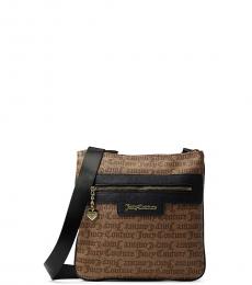 Juicy Couture Brown Quilty Medium Crossbody Bag