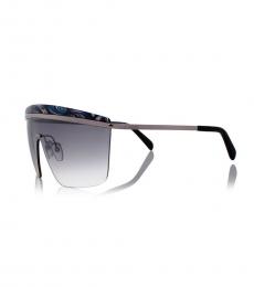 Emilio Pucci Grey Gradient Smoke Shield Sunglasses