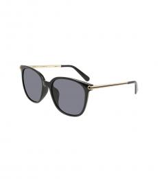 Salvatore Ferragamo Black Square Sunglasses