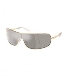 Michael Kors Pale Gold Aix Mirrored Sunglasses