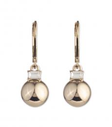 Ralph Lauren Golden Crystal Drop Earrings