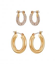 Vince Camuto Golden Assorted Hoop Earrings