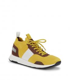 Hugo Boss Yellow Titanium Colorblock Sneakers