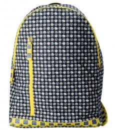 Dolce & Gabbana Black Patterned Large Backpack