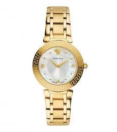 Golden Daphnis Round Dial Watch
