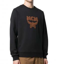 MCM Black Front Logo Sweatshirt