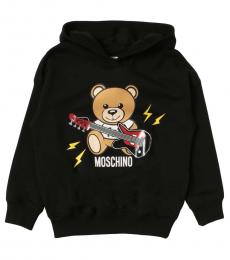 Moschino Boys Black Teddy Sweatshirt