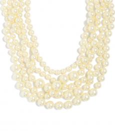 White Multistrand Pearl Necklace