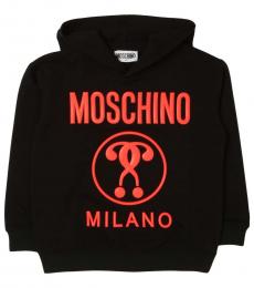Moschino Boys Black Logo Sweatshirt