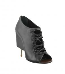 Givenchy Black Lace Up Ankle Booties