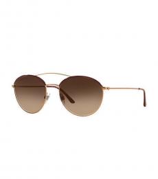 Giorgio Armani Brown Gradient Sunglasses