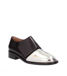 Brown Silver Classic Dress Shoes