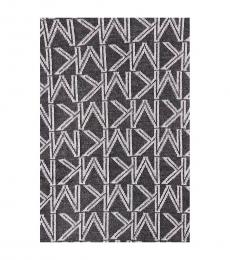 Michael Kors Charcoal Gray Monogram Logo Scarf