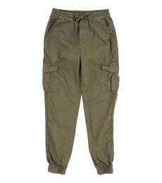7 For All Mankind Little Boys Olive Cargo Pocket Joggers