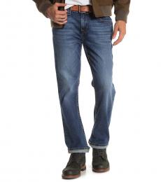 True Religion Dark Blue Ricky Relaxed Straight Jeans