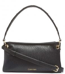 Calvin Klein Black Raya Medium Shoulder Bag