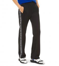Michael Kors Black Logo Tape Ponte Track Pants
