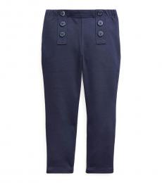 Ralph Lauren Girls Hunter Navy Nautical Stretch Ponte Pants